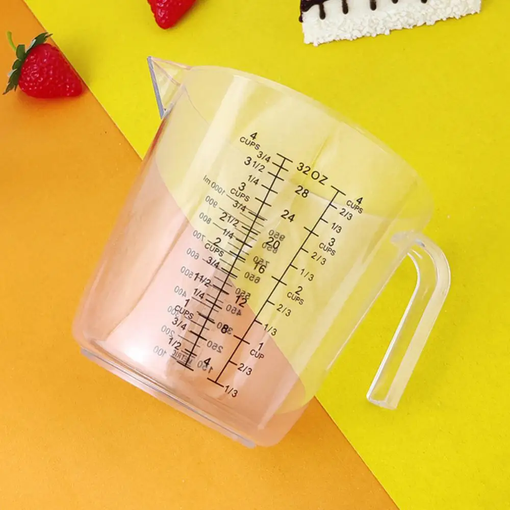 Liquid Measuring Cup Food Grade Measurement With Scale Plastic Easy To Clean With Handle Measuring Cup Transparent Measuring Cup