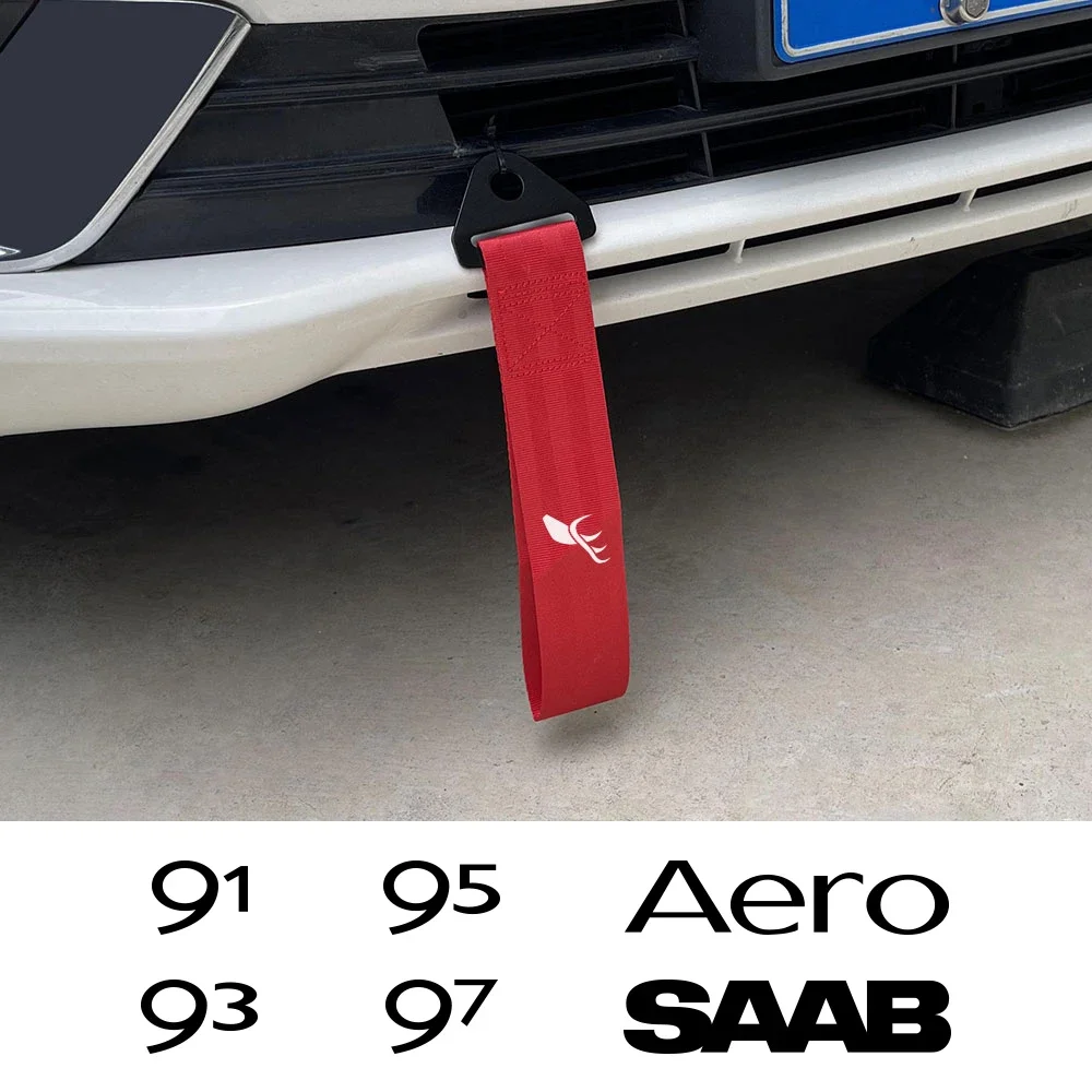 Car Front Bumper Decor Towing Ropes Auto Accessories For SAAB Hirsch Aero 91 93 94 95 97 99 900 9000 Aero X 93X 95X 94X 97X 900S