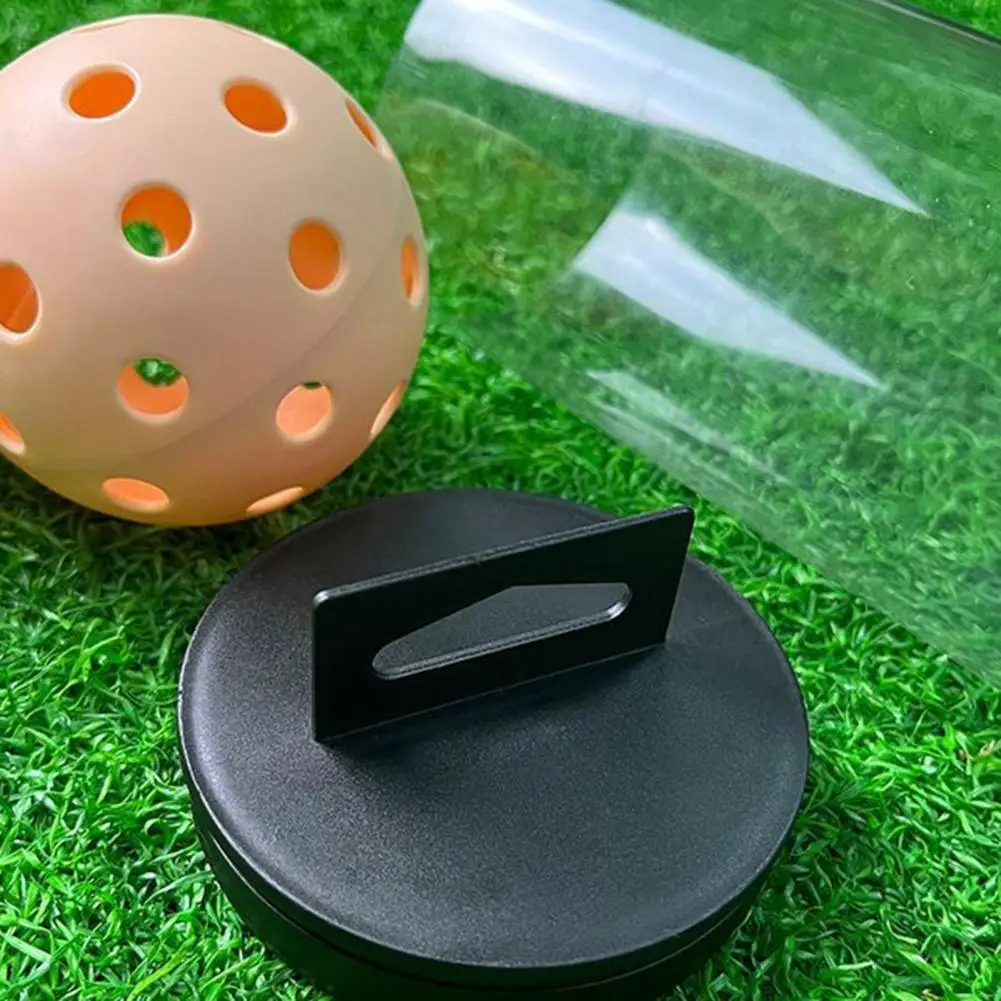 Pickleball Storage Box with Lid, Badminton Baseball Tennis Ball Holder, Cylindrical Container, Clear Tube, Pickleball Accessorie