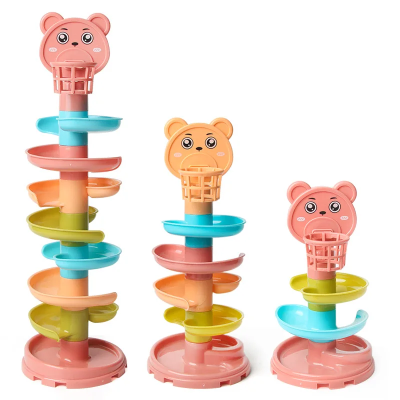 Brinquedos do bebê pista bola de rolamento bola deslizante mental torre de bola educação precoce montagem brinquedo brinquedos educação criança brinquedos