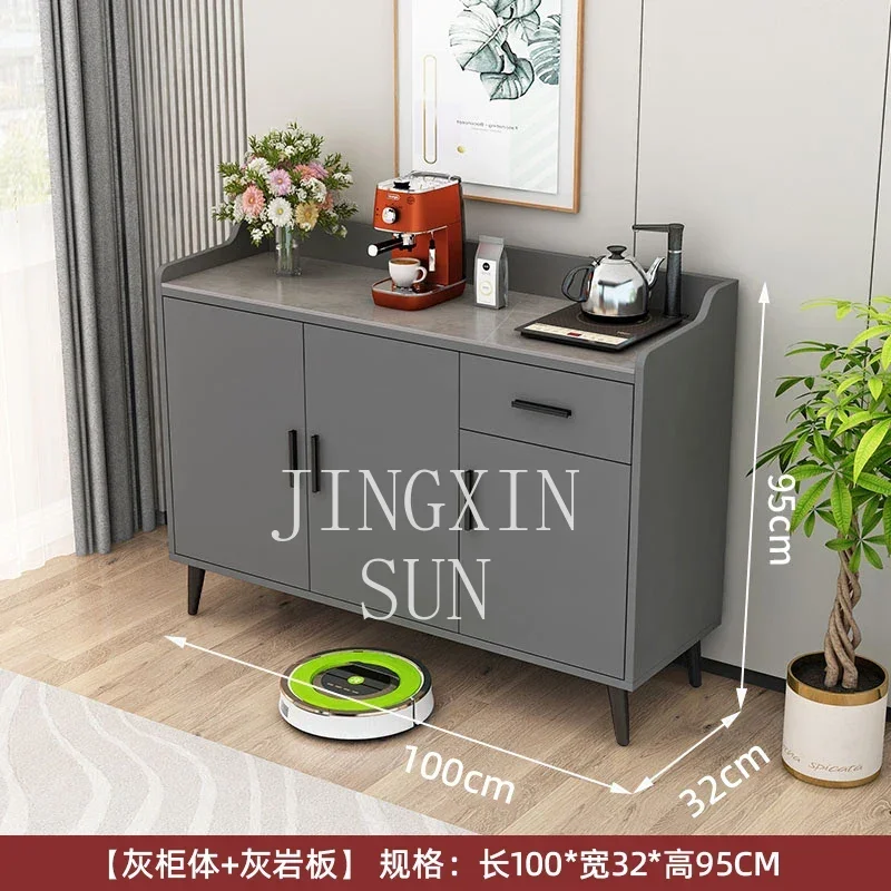 Rock plate sideboard cabinet wall tea bar machine cabinet integrated cabinet household kitchen storage