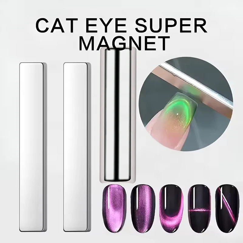1-4Pcs Strong Nail Art Magnetic Pen 3D Cat Eye Painting Nails Art Design Dual-Ended Magnet Wand Gel Polish Magic for Manicure