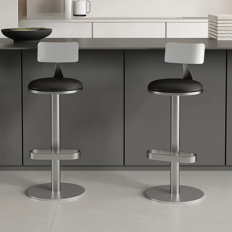 

Сверхмощные барные стулья со спинкой, роскошные черные коммерческие уникальные островные стулья, барные стулья, скандинавская высота, роскошная мебель Sillas De Barra