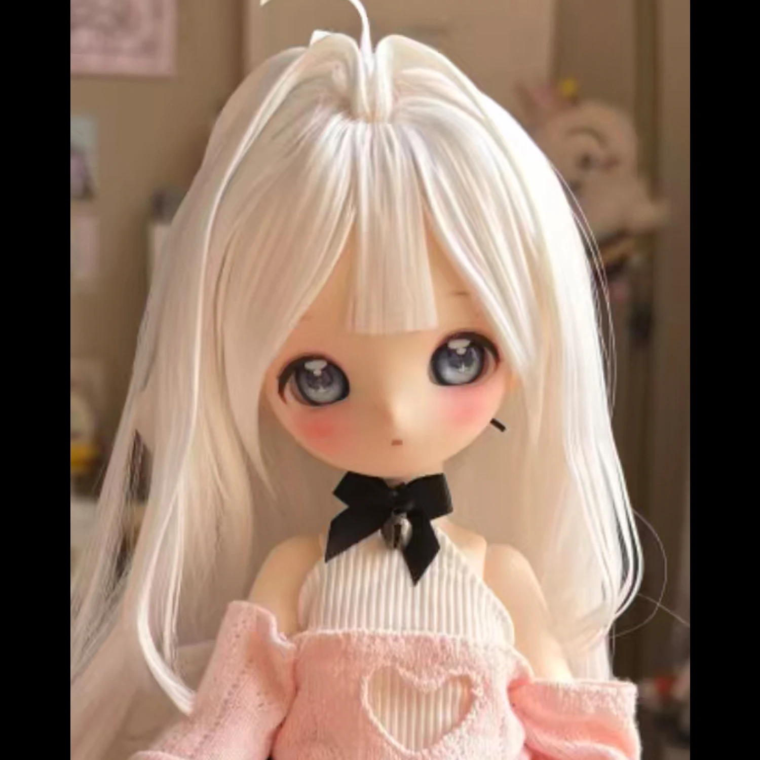 1/6 BJD Anime Puppenkopf ohne Make-up aus Harzmaterial DIY Puppenzubehör Geschenke für Puppen ohne Make-up – Detail 1