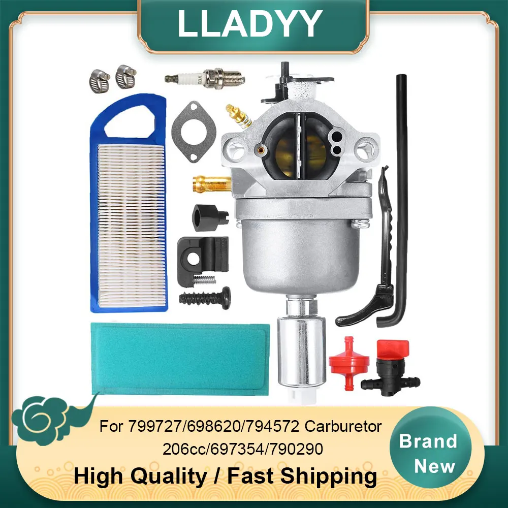 

799727 Carburetor Kit Replacement for Briggs & Stratton 14HP 17.5HP Engines - Fits 698620 794572 791858
