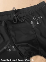Swimming Trunks with Fashion Prints Men Quick Dry Beach Boxer Shorts with Drawstring Boy Swimwear Underpants 6
