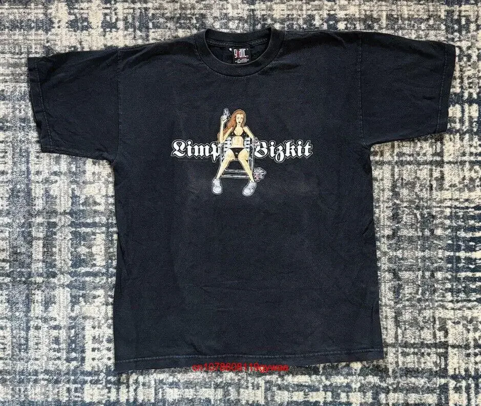 Camiseta Vintage 1998 Limp Bizkit para niña, Bikini XL de tres dólares Y all Nu Metal, manga larga o corta