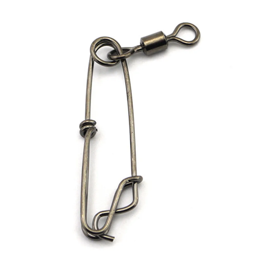 

10 Pcs Coarse Fishing Connector Rolling Barrel Swivels American Style