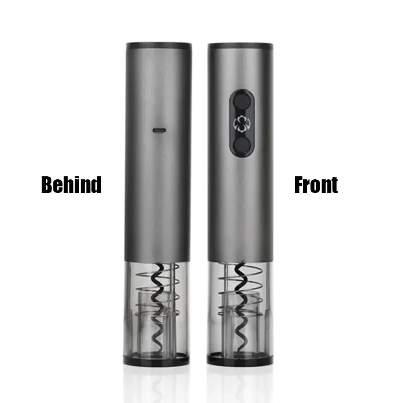 فتاحة النبيذ الكهربائية التلقائي USB قابلة للشحن المفتاح مع قاطع احباط مجموعة فتاحات جرة الزجاجات المعدنية لأدوات بار المطبخ هدية