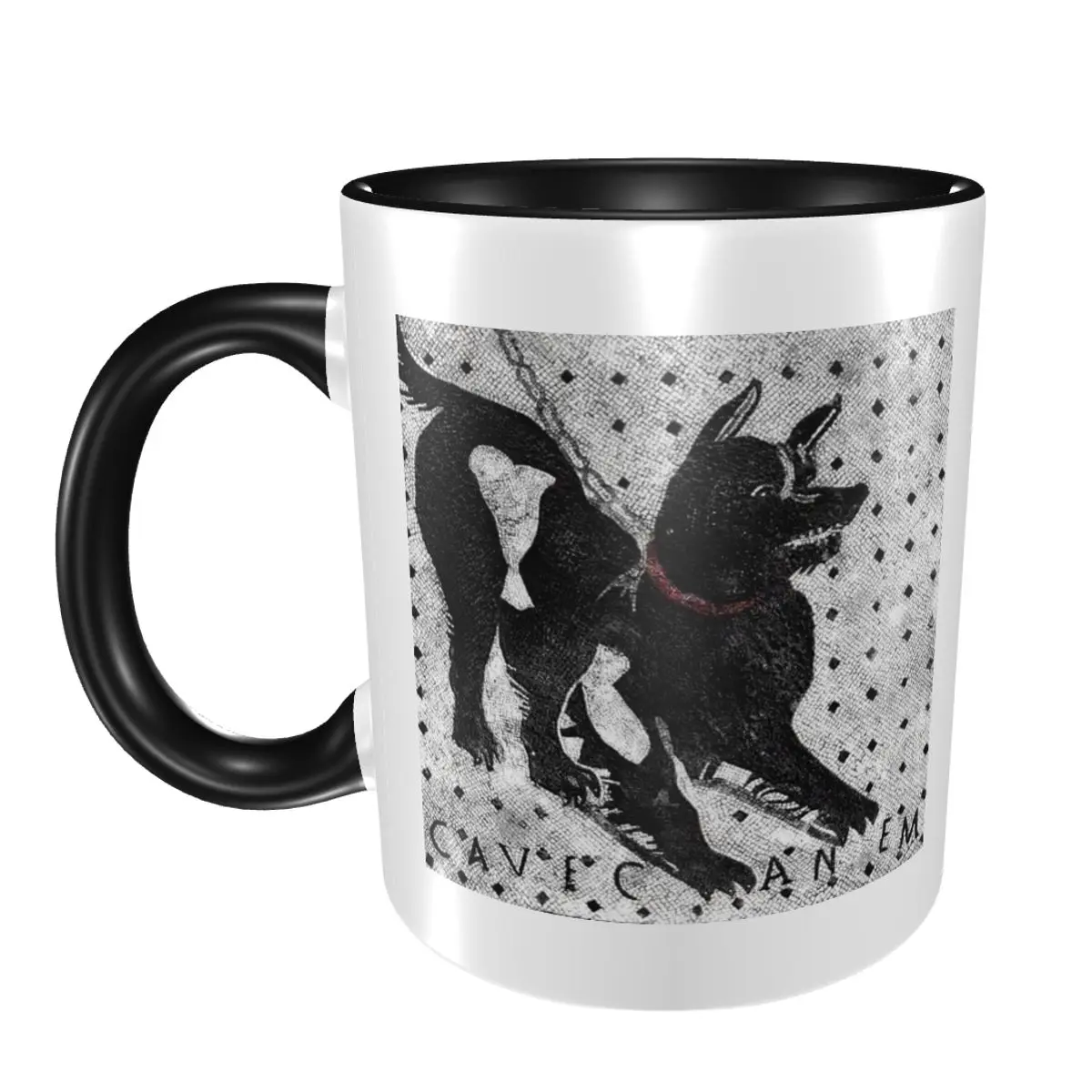 Cave Canem Mug Funny Ceramic Coffee Cups Tea Mugs Milk Cup Drinkware Gift for Friends