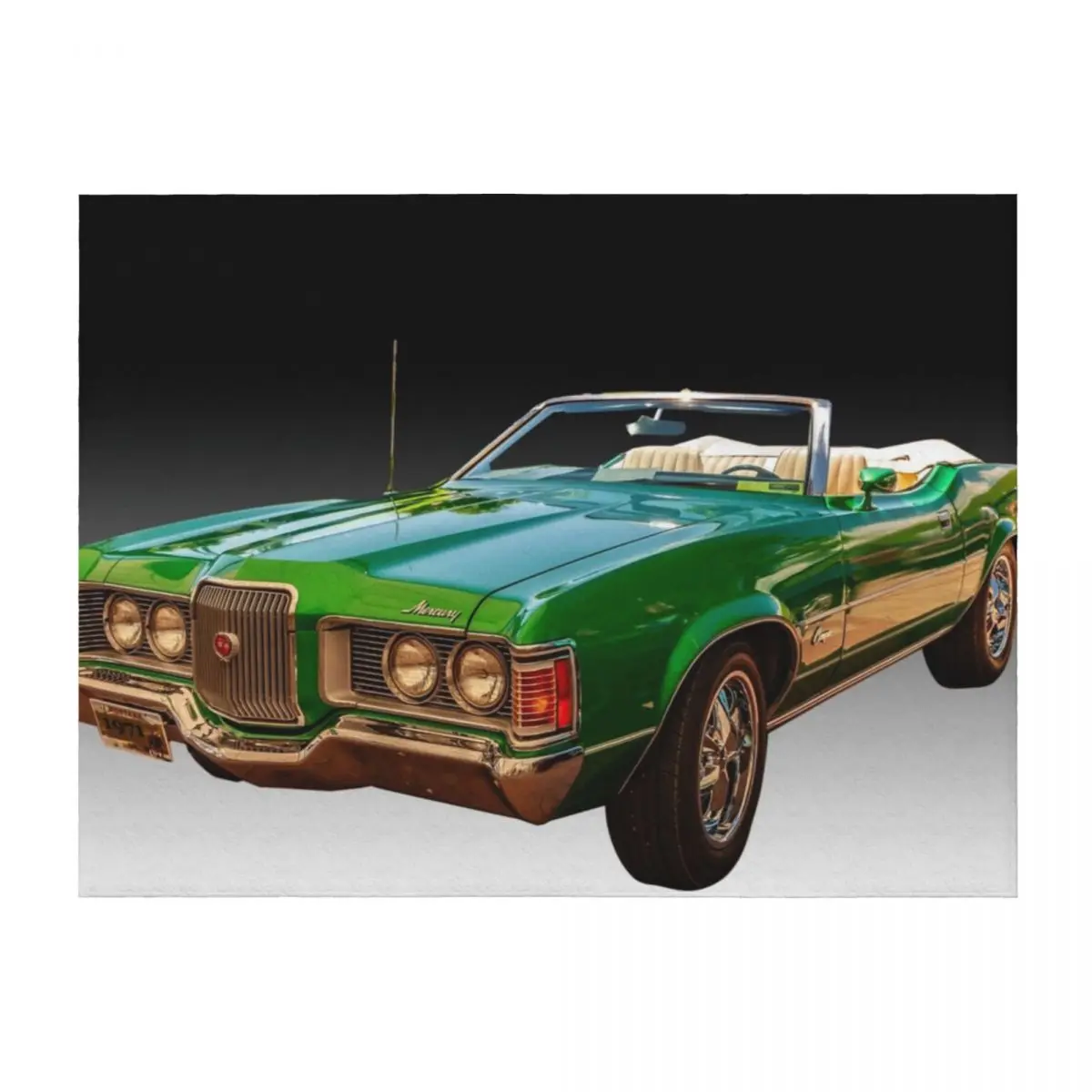 

1971 Mercury Cougar Convertible Throw Blanket Picnic Thins Hair heavy to sleep Blankets