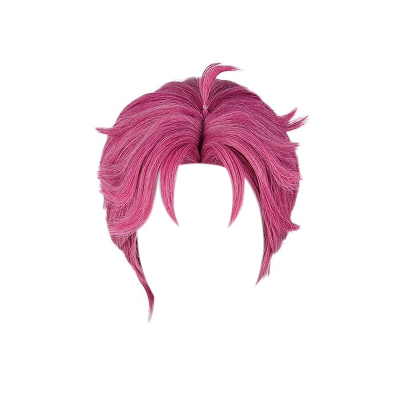 コスプレウィッグローズピンク 30 センチウィッグジヌベビーアビーロマンスミステリーコスアニメウィッグ男性用耐熱人工毛