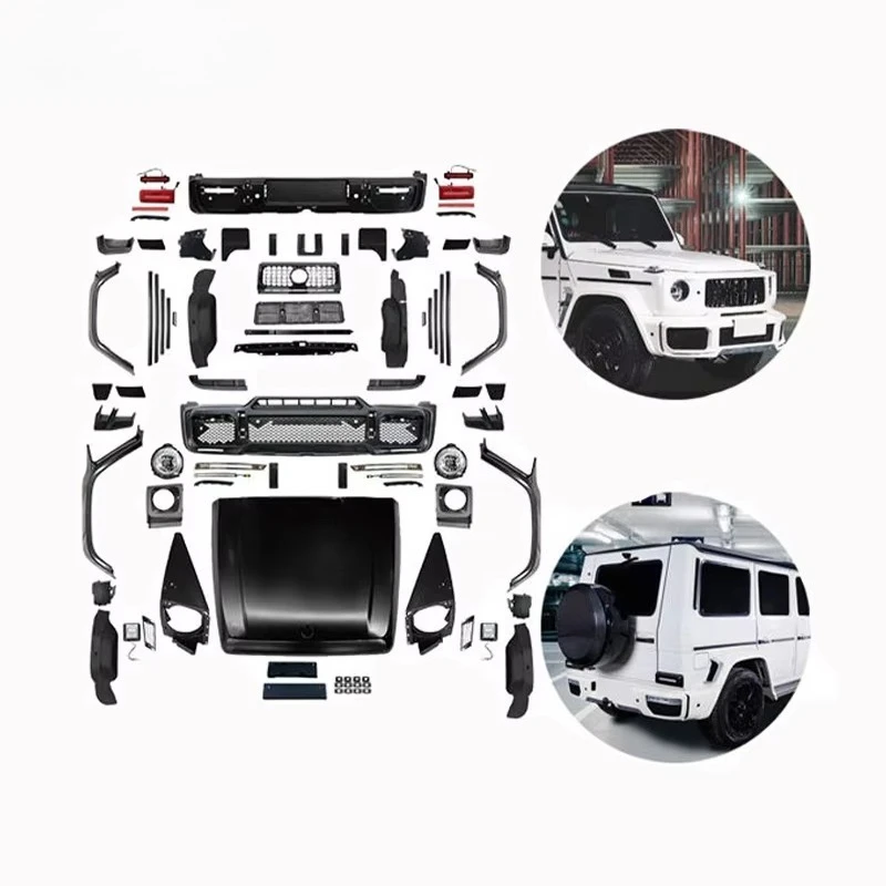 

Suitable for Mercedes Car Parts W463 to New W464 B Style Front Bumper Hood Fender Headlight Body Kit
