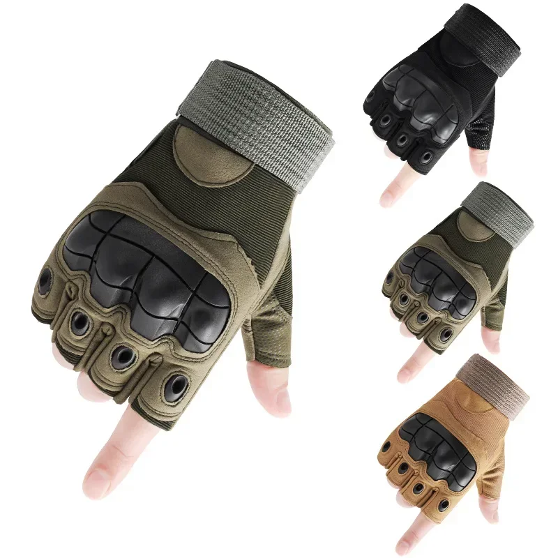 Motorcycle Gloves Breathable Half Finger Glove/ Non-slip Outdoor Sport Glove/ Motocross Protective Glove For Men Women