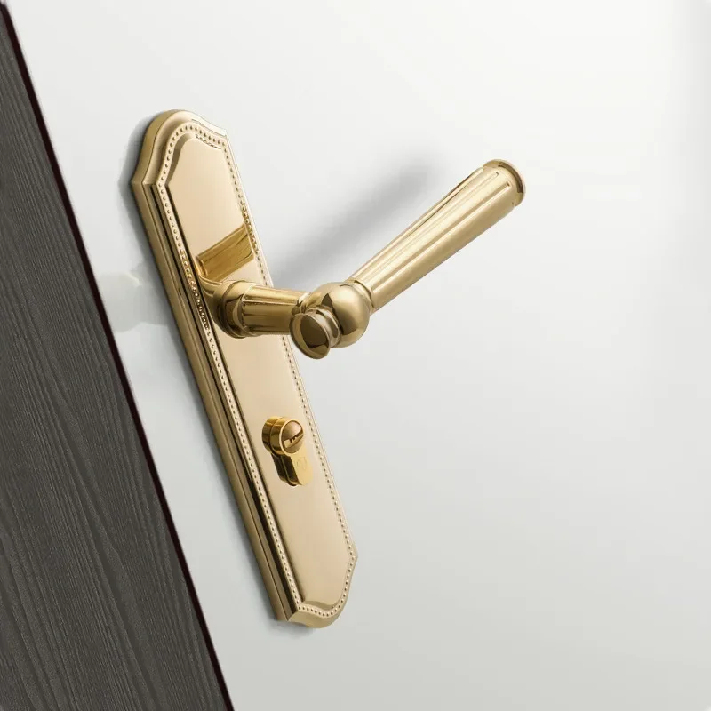 Imagem -04 - Liga de Zinco Lidar com Fechadura de Porta Mecânica Hotel Silencioso Anti-roubo Fechaduras de Porta de Móveis Suprimentos de Ferragens Universal Mudo Lockset