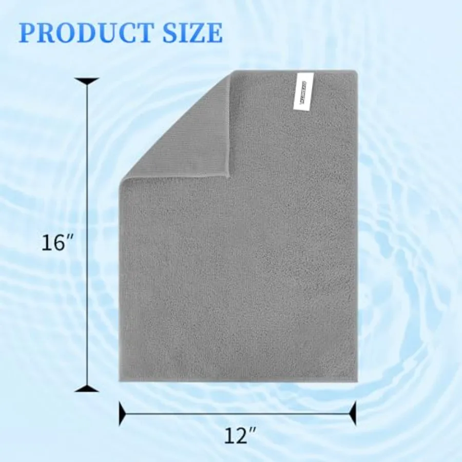 Microfiber Cleaning Cloth - Pack of 50, Microfiber Towels for Cars 16 x 12 in, Highly Absorbent Cleaning Rags, Lint-Free, Strea