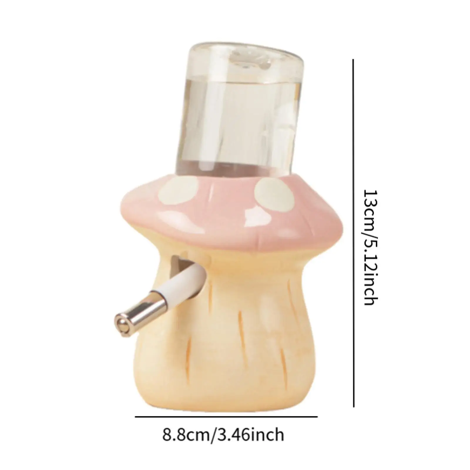 زجاجة مياه هامستر مع ملحقات سهلة القفص من السيراميك لفئران النمس