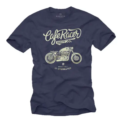 

Vintage Cafe Racer T-Shirt für Biker Motorrad Geschenke Rocker Bekleidung