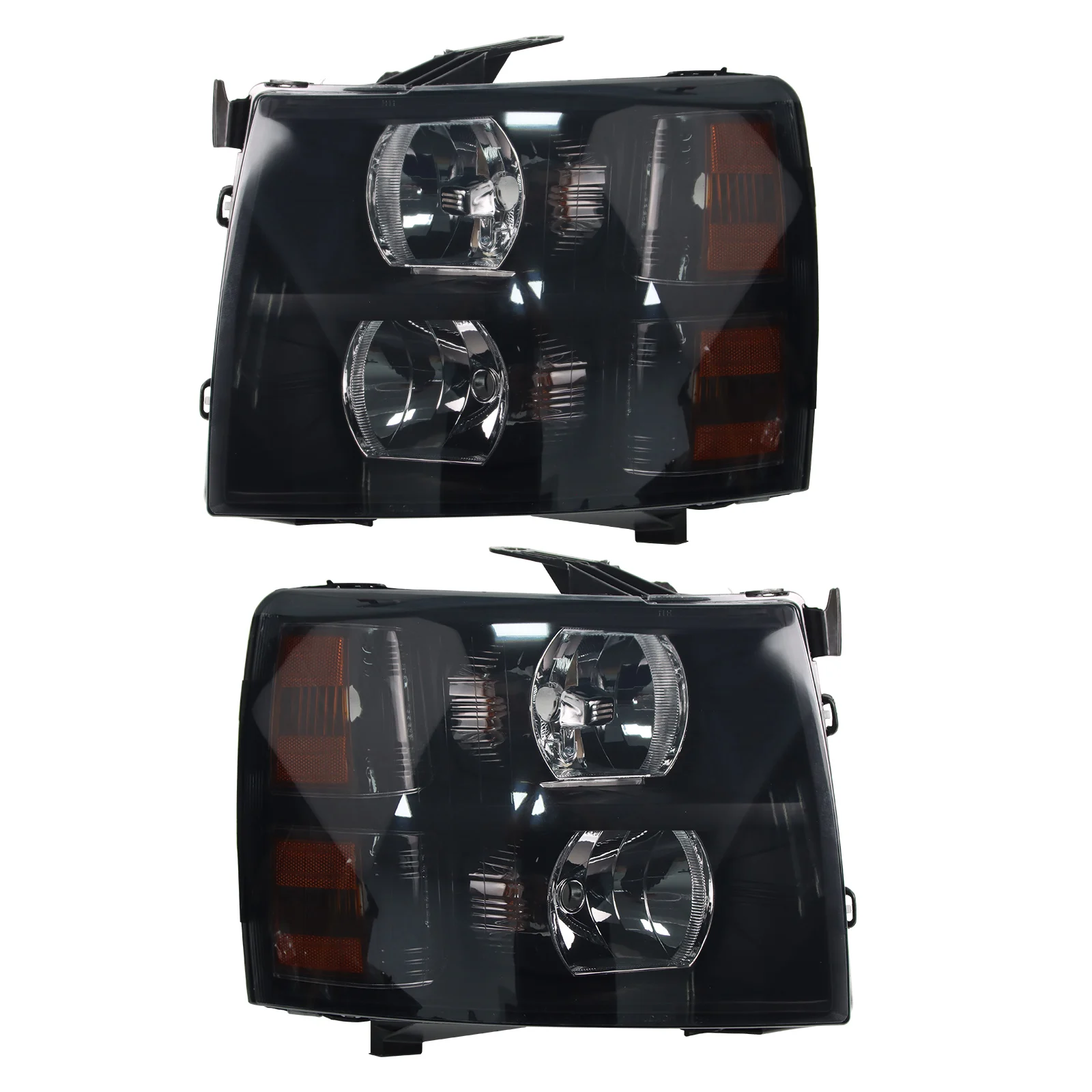 

1 пара автомобильных фар в сборе для Chevy silverado 2007-2013, крышка дымовой линзы