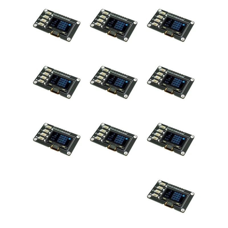 B04B-10Pcs 0.96-Inch OLED Display Screen Blue 12864 Screen Module With Matrix 4 Key Interfaces Keyboard IIC SSD1315 Blue