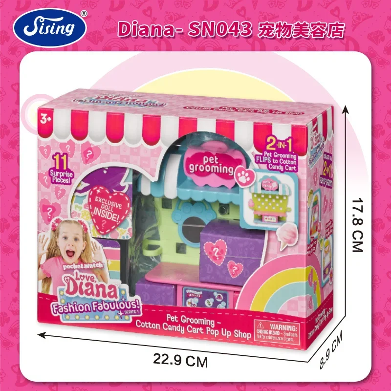 Love Diana Birthday Gift Box Set Princess Doll Doll Sweet Drink Pet Beauty Shop Toys Girls Play House Toys Hobbies Holiday Gifts