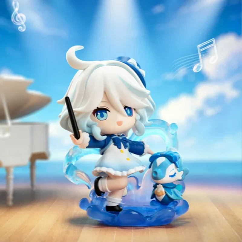 POPMART Genshin Impact Academy's Light Shadow Poetry Serie Blindbox Überraschungsbox Puppe Süße Anime-Figur Überraschungstüte Spielzeug Desktop-Deko