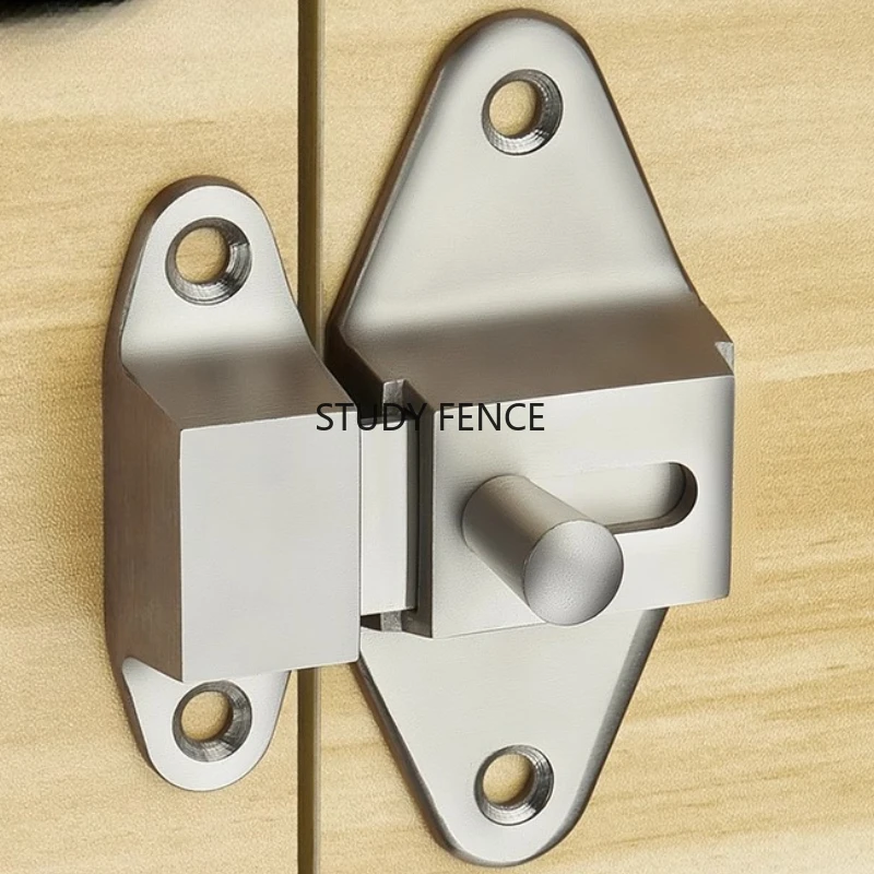 

304 Stainless Steel Pin Door Latch Lock Old Style Indoor Door Bolt Drilling Installation Household Hardware Accessories