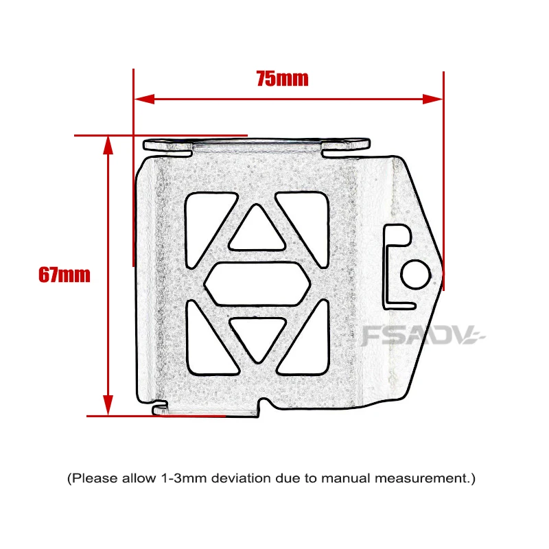 دراجة نارية الخلفية سائل الفرامل خزان غطاء حماية ل CFMOTO CF700MT CF 700MT 700 MT MT700 2024 2025 #6