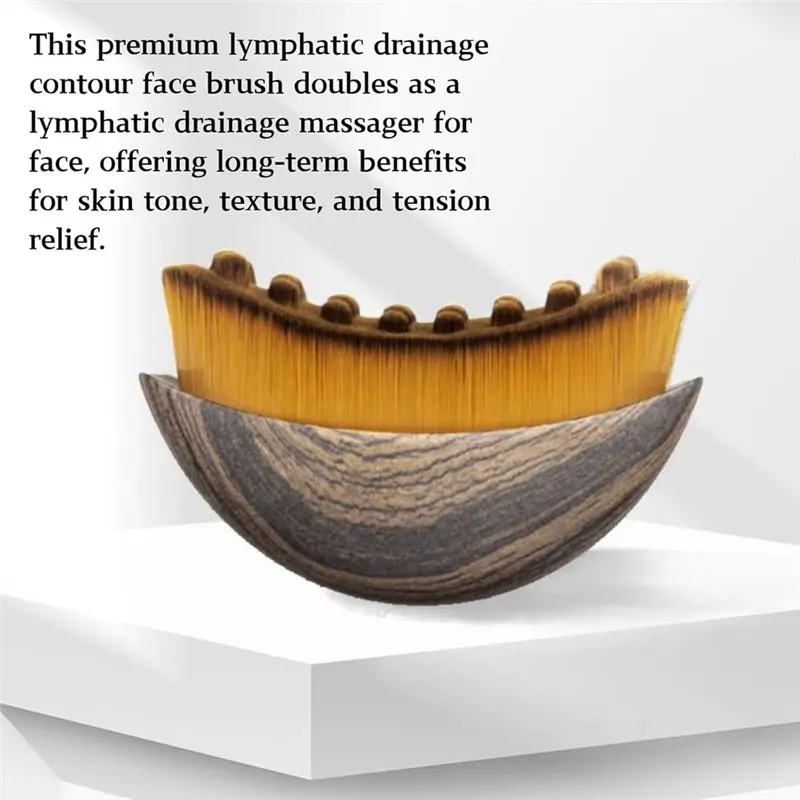 【NECESSITY】Fit The Skin Precisely For Lymphatic Contour Face Brush 3PCS, For Lymphatic Drainage Face Lifting Tool