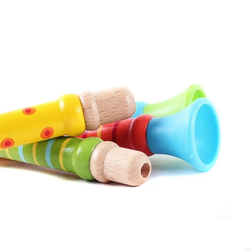 Giocattolo flauto fischio in legno per bambini apprendimento musicale strumento per prima infanzia L8RB