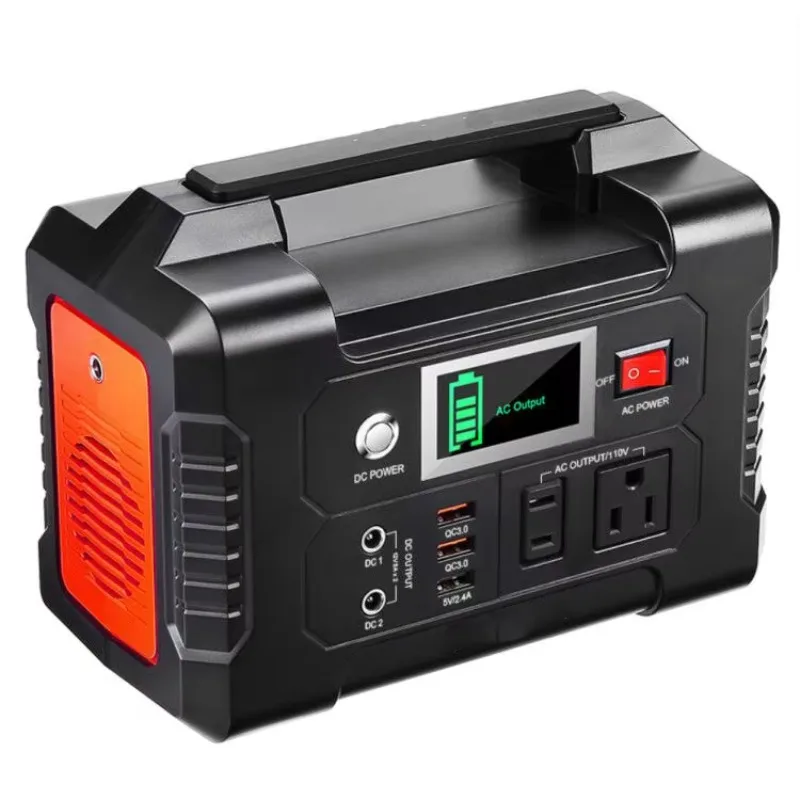 200W Portable Power Station 40800mAh Solar Generator 110V AC Outlet DC USB Ports Lithium Battery  Supply