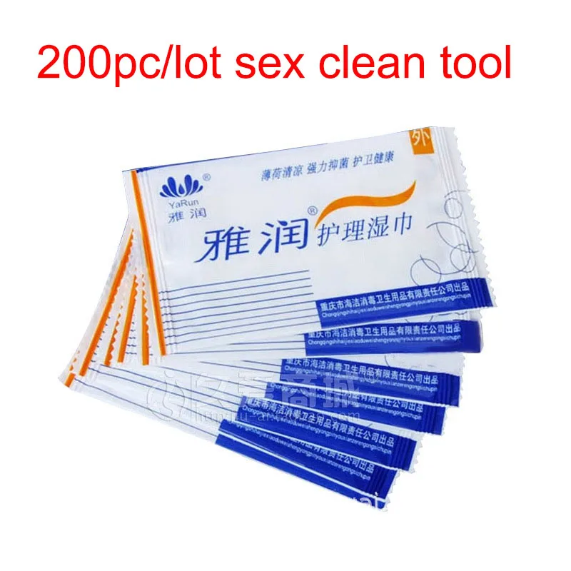 200pc/lot Mint Cooling Sexual Cleaning tool Adult Sex Products Wholesale After Sex Clean product Single Pack Adult Product