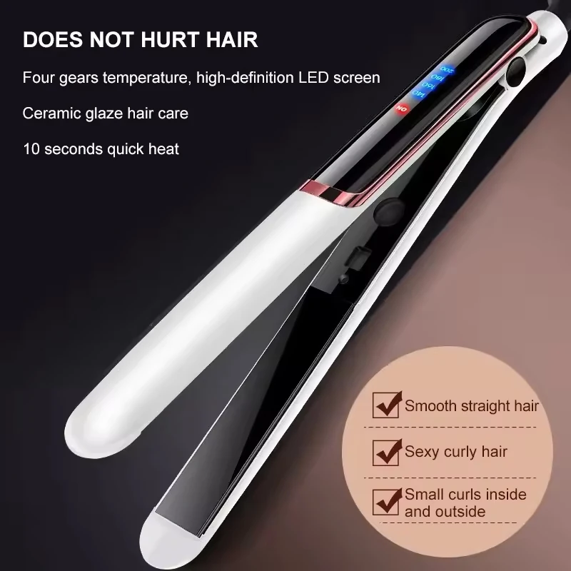 الجملة الحديد المسطح مكواة فرد الشعر الكهربائية استقامة فرشاة ومجفف الشعر المهنية