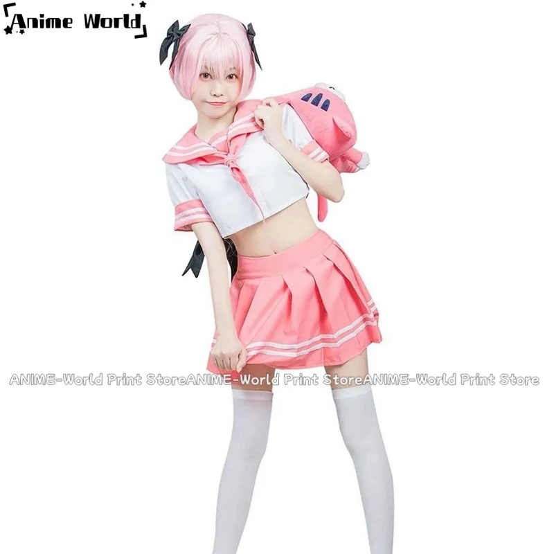 

《Custom Size》Anime Fate Grand Order Fgo Astolfo Sailor Suit Dress Outfits Halloween Carnival Costume Cosplay Costume