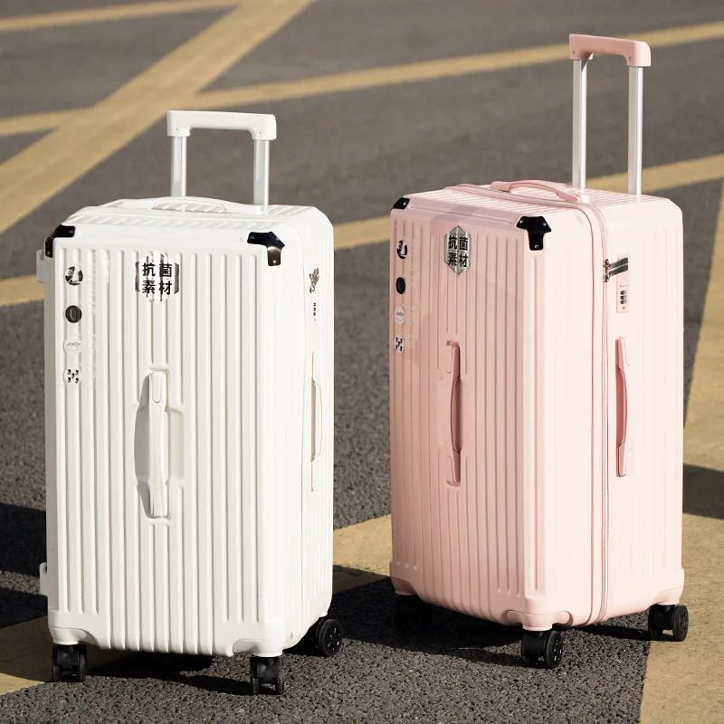 New Password Suitcase Brake Five-wheels Large Capacity Luggage Female Trolley Case Thickened Travel Bags Male 22\