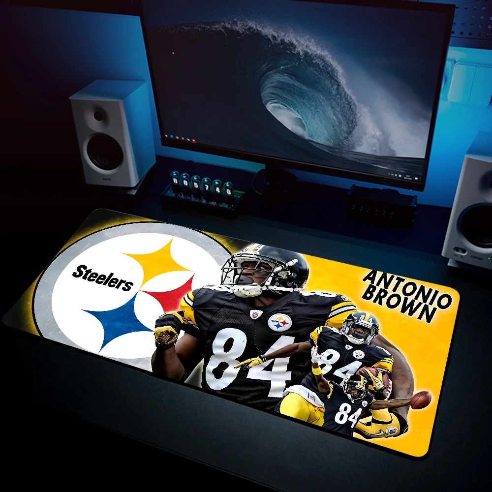 SOCCER S-Steelers-Screensavers  Mousepad Mouse Mat Desk Mat With Pad Gaming Accessories Prime Gaming XXL Keyboard Pad