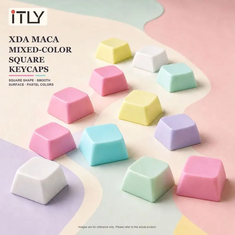 iTLY XDA Profile Keycaps Mechanical Keyboard 1U NO Print Blank DIY Gamer Mix Color Keycaps Mx Switches XDA Height Keycap Puller view 4