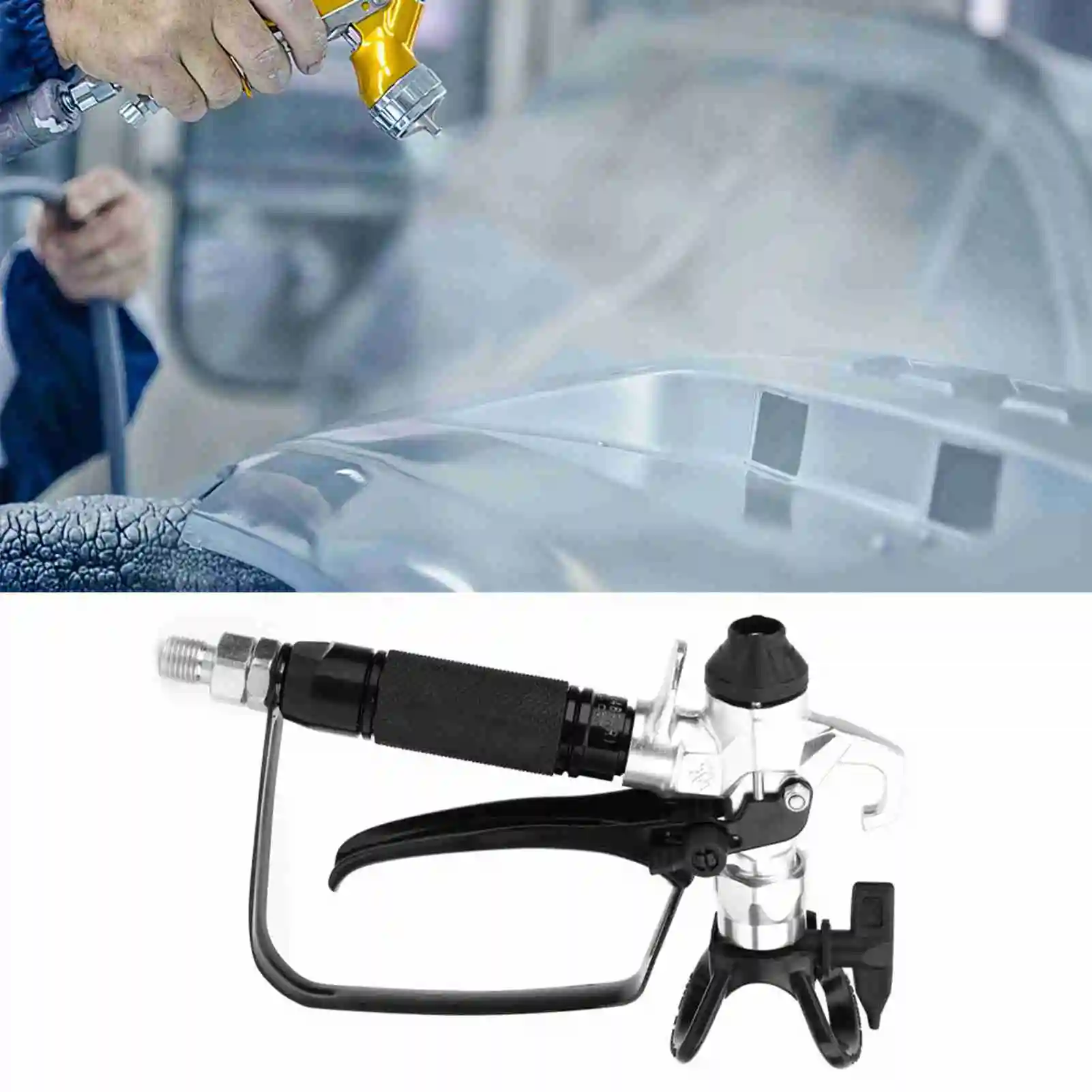 3600PSI Sprayer  Paint Sprayer High Pressure Airless Sprayer Paint Spray Gun 517 Tip 1/4‑18NPSM Inlet 3600PSI Pressure