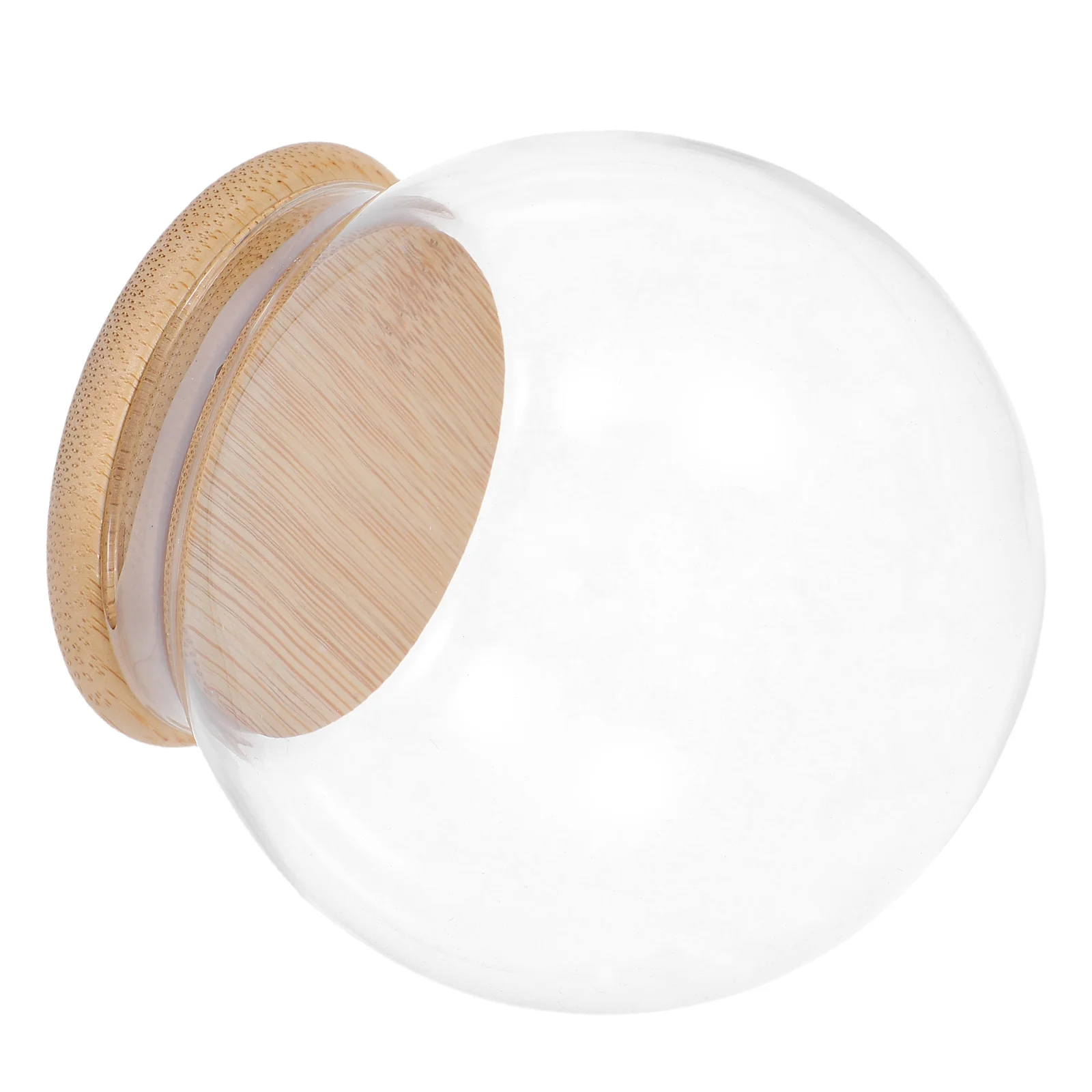 

Clear Glass Dome with Base 10Cm Round Cloche Display for Artificial Flowers Keepsake Craft Projects Fairy Light Terrarium Home