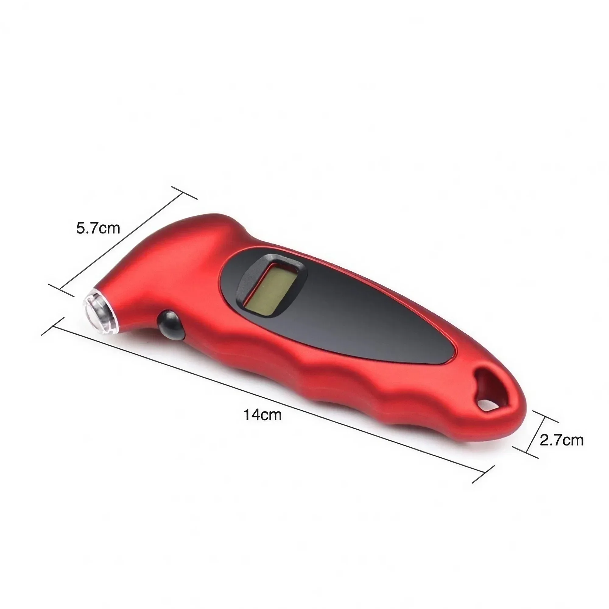 デジタル タイヤ圧力計 150 PSI、バックライト付き LCD、照明付きノズル、滑り止めグリップ付き - タイヤ圧力モニター ツール。