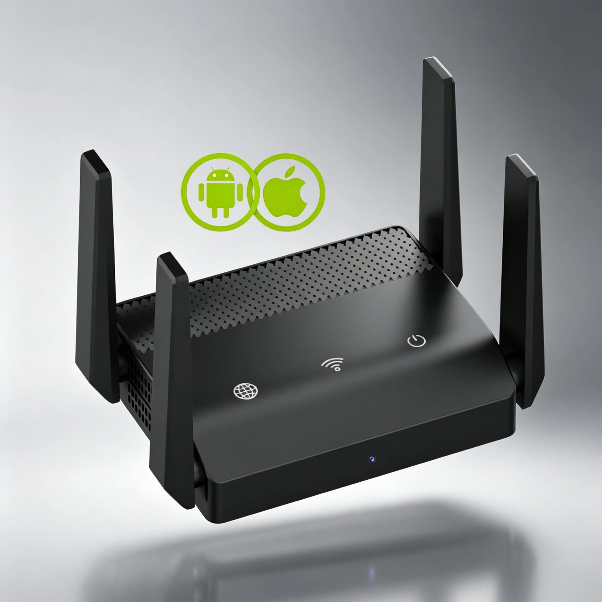 LOOKCAM Multi-functional Wireless Router 2.4G WiFi Repeater with High Gain Antennas Long Range Signal Amplifier Network for Home