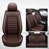 5-Seat Universal Fit PU Leather Car Seat Covers Full Set – Sleek, Modern & Minimalist Design for Cars, SUVs & Vans