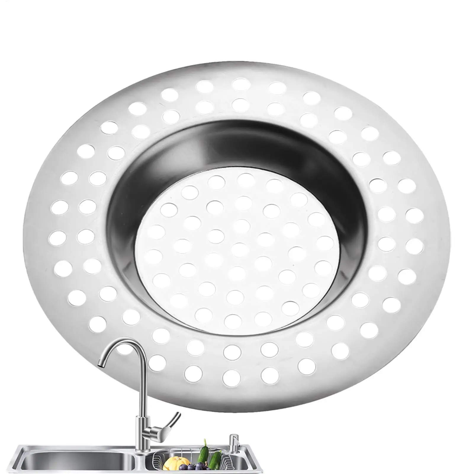 

Kitchen Sink Drain Stopper Stainless Steel Rust-proof Plug Hair Drain Strainer Stopper For Family Friends Home Hotel Restaurant