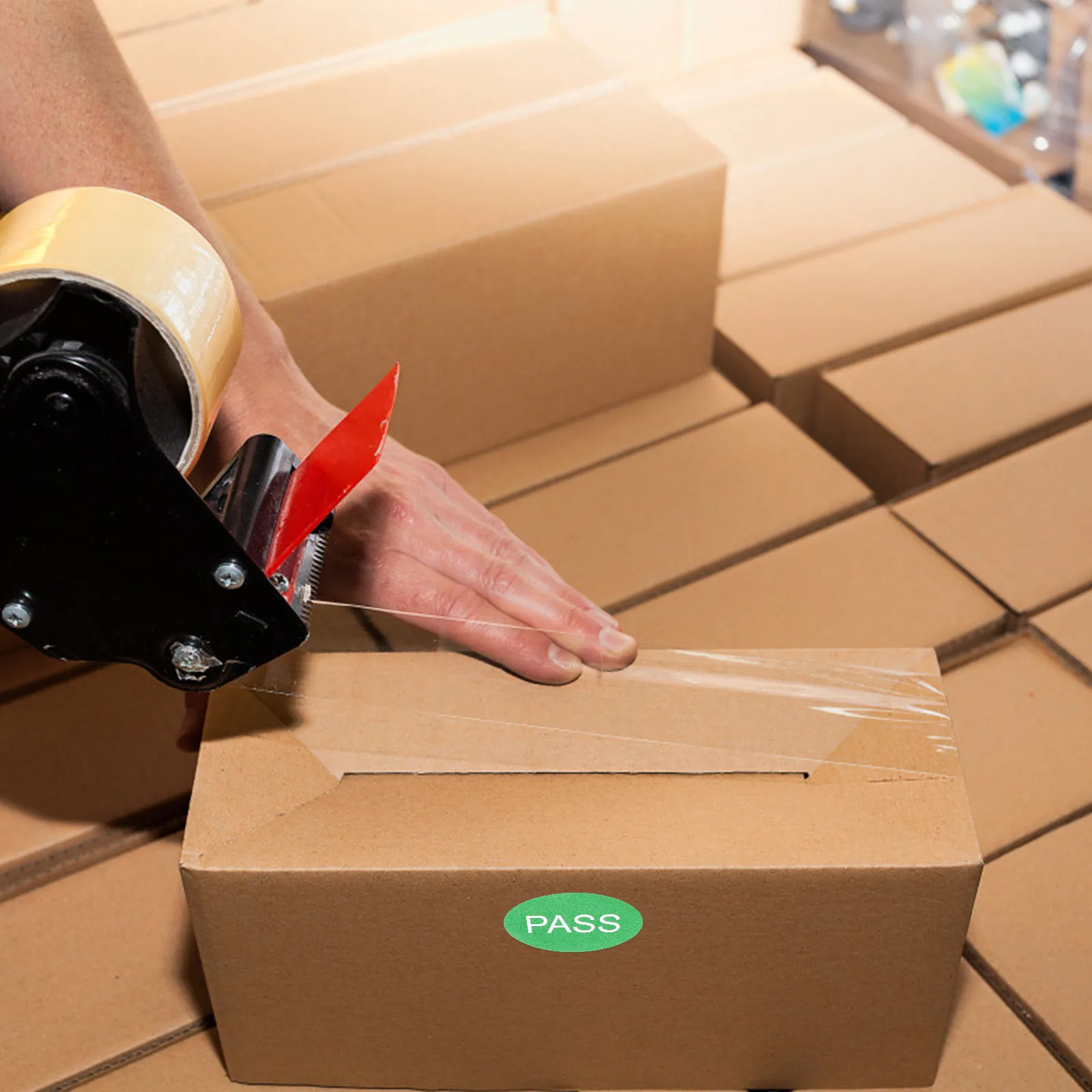 

2000Pcs Qc Passed Labels Stickers Self Adhesive PVC Quality Inspection Labels Bright Color Fade Resistant for Warehouse