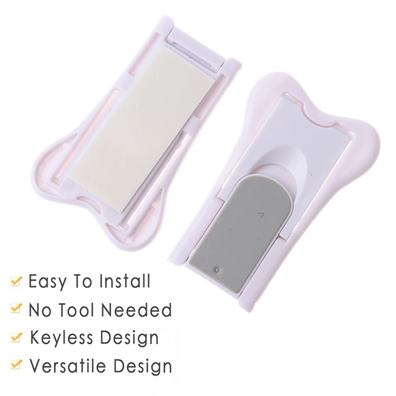 2PC Sliding Door Lock for Child Safety Baby Proof Doors & Closets Childproof Kit