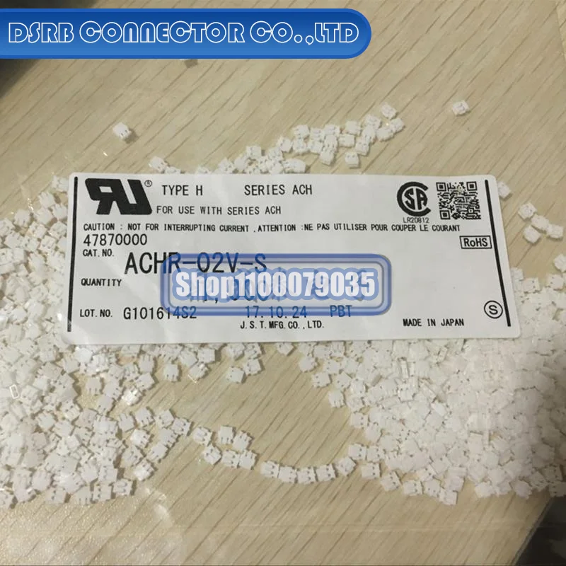 

100pcs/lot ACHR-02V-S Plastic shell 2P 1.2MM legs width 100% New and Original