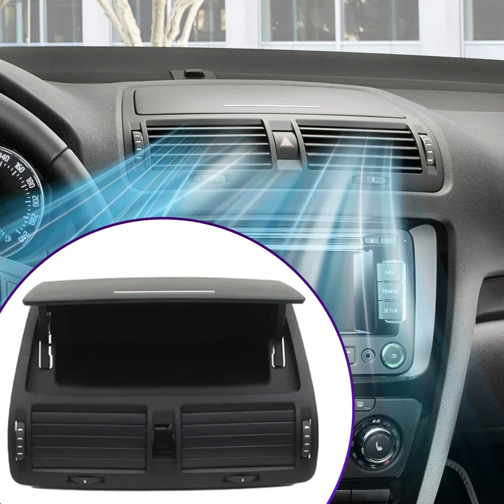 

Front Dashboard Left Right Middle Air Conditioner AC Vent Grille Outlet for Skoda Octavia 2004-2014 1ZD819701 1ZD819702