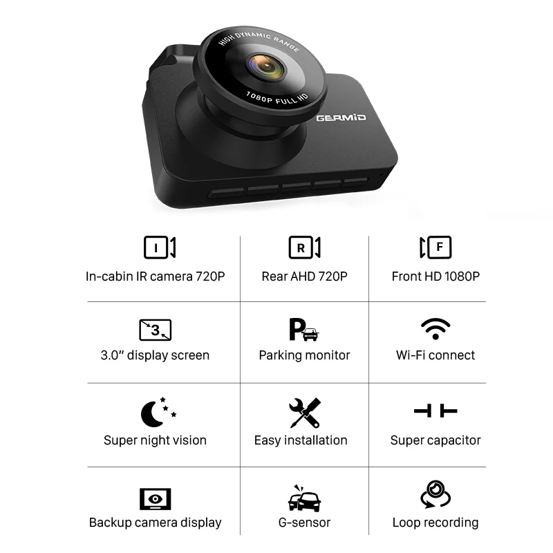 Factory Price Dash Cam Dvr Support 24H Parking Monitor Speed Cam Radar