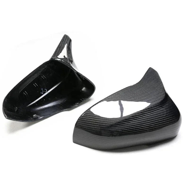 For Jaguar XJ / XJL 2009-2022 Carbon Fiber Car Exterior Rearview Side Mirror Cover Caps Replacement/Add On Style