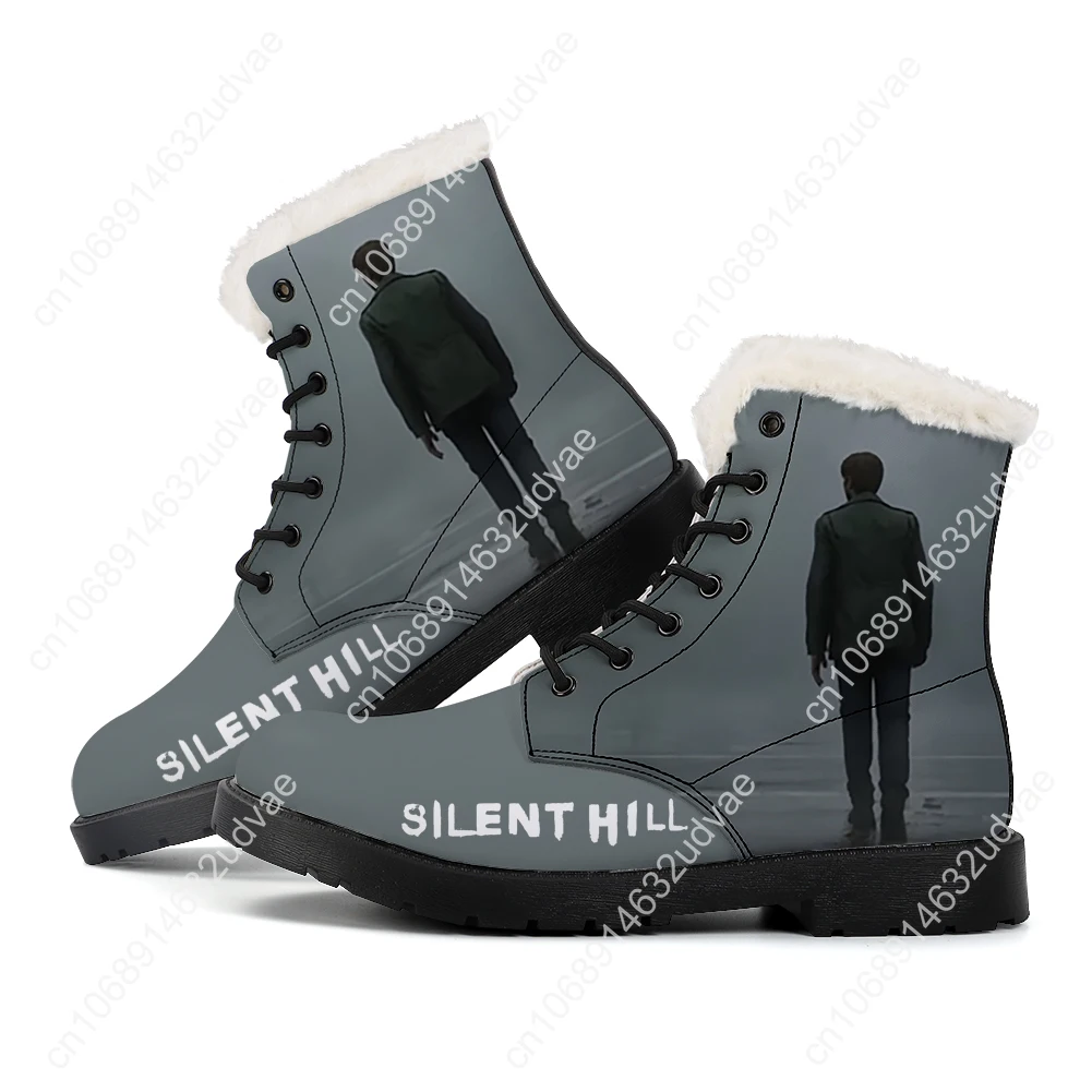 

Silent Hill Plush Boots Hot games Mens Womens Teenager Shoes Boot Outdoor Light High Quality Print on Demand Customize Shoe